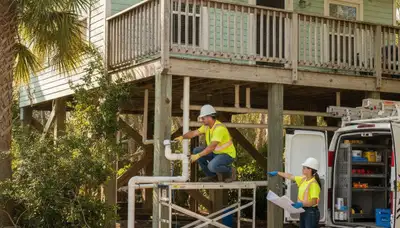 Bradenton, FL plumber repairing a leak for residential plumbing service