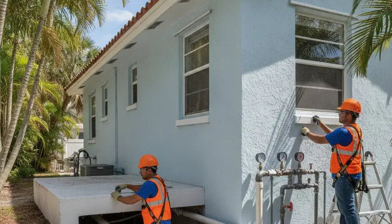 Plumber repairing a sink in Bradenton, FL for plumbing repair service