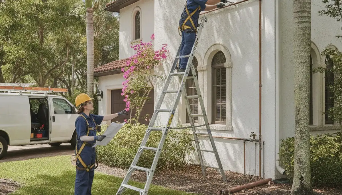 Bradenton, FL plumber repairing a leaking pipe for a local plumbing service