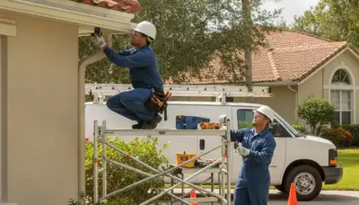 Plumber repairing a pipe in Bradenton, FL for plumbing repair service