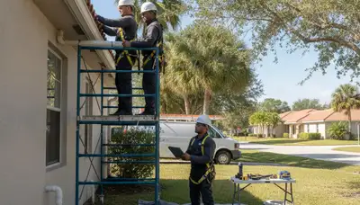 Bradenton, FL plumber inspecting plumbing repairs for a local home service call