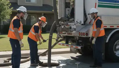 Bradenton, FL septic pumping service truck for home plumbing repairs and maintenance