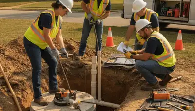 Bradenton FL plumber repairing septic system for homes with fast, reliable service
