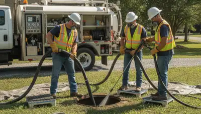 Bradenton, FL plumber cleaning septic tank for reliable home plumbing maintenance