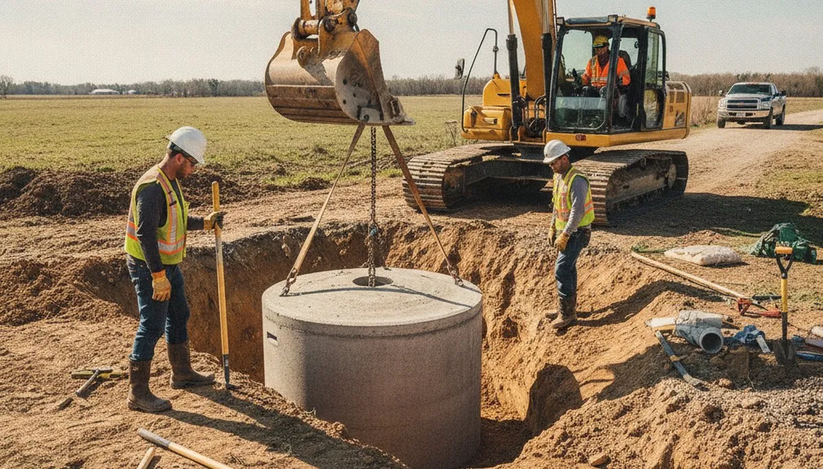 Septic tank installation for Bradenton, FL homes by a professional plumber