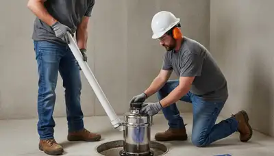 Bradenton, FL plumbers installing a sump pump for home flood protection