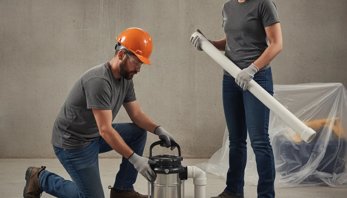 Bradenton, FL plumbers installing a sump pump for home flood protection